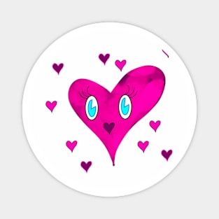 Herzchen the little pink heart Magnet